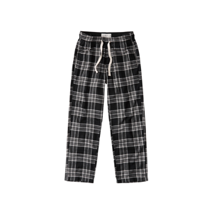 Abercrombie & Fitch Pyžamové kalhoty  černá / bílá / šedá