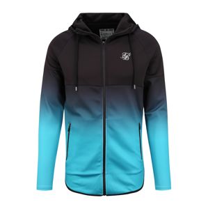 SikSilk Mikina s kapucí 'siksilk athlete hybrid zip through hoodie'  černá / modrá