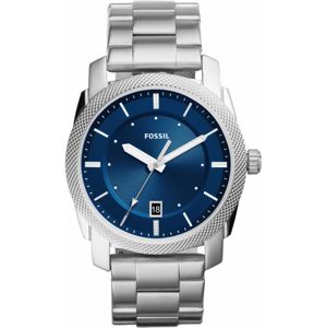 FOSSIL Analogové hodinky 'MACHINE, FS5340'  bílá / modrá / stříbrná