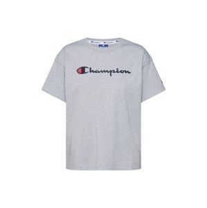 Champion Authentic Athletic Apparel Tričko 'Rochester Crewneck'  světle šedá / červená / černá
