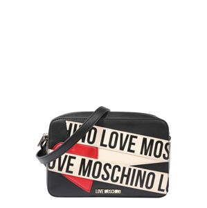 Love Moschino Taška přes rameno 'Borsa'  černý melír / červená / tělová