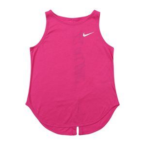 NIKE Sportovní top  pink / fuchsiová / bílá