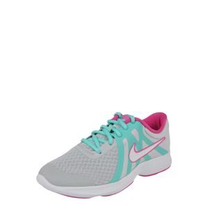 NIKE Sportovní boty 'Revolution 4'  tyrkysová / šedá / pink / bílá