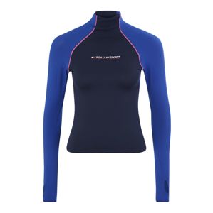 Tommy Sport Funkční tričko 'BLOCKED MOCK'  marine modrá