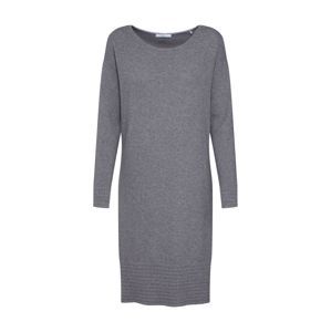 EDC BY ESPRIT Úpletové šaty 'OCS Dress'  stříbrně šedá / světle šedá