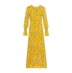 IVY & OAK Letní šaty 'Chiffon Midi Dress'  žlutá / mix barev