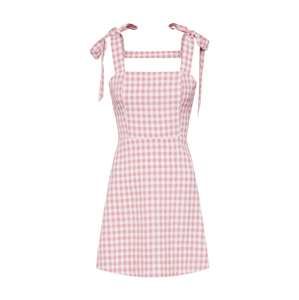 Fashion Union Letní šaty 'DAISY'  růžová / bílá