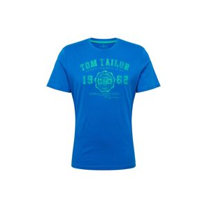 TOM TAILOR Tričko 'logo tee T-Shirt 1/2'  modrá
