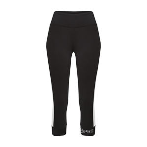 ESPRIT SPORT Sportovní kalhoty  černá / bílá