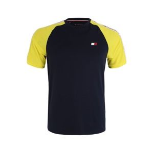 Tommy Sport Funkční tričko  námořnická modř / žlutá / bílá