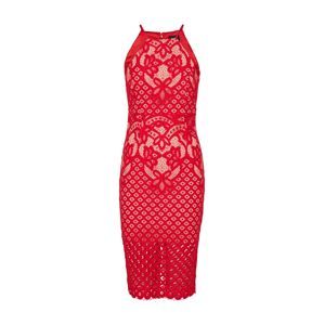 Bardot Koktejlové šaty 'MILA'  béžová / červená