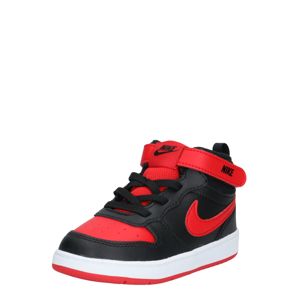 Nike Sportswear Tenisky 'Court Borough Mid 2'  bílá / černá / červená