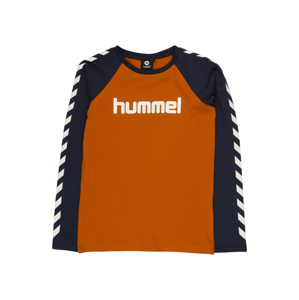 Hummel Tričko  tmavě oranžová / tmavě modrá / bílá