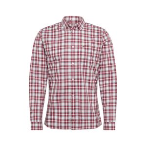 Tommy Jeans Společenská košile 'TJM ESSENTIAL CHECK POCKET SHIRT'  bílá / červená