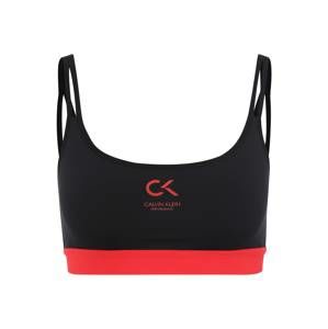 Calvin Klein Performance Sportovní podprsenka  červená / černá