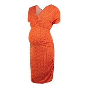 MAMALICIOUS Koktejlové šaty 'MLPILAR'  oranžově červená