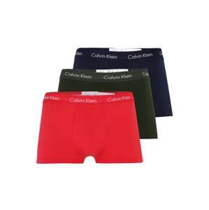 Calvin Klein Underwear Boxerky 'LOW RISE TRUNK'  safírová / smaragdová / červená