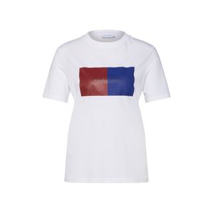 Calvin Klein Tričko 'DUO LOGO PRT T-SHIRT SS'  modrá / červená / bílá