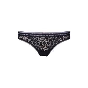 Calvin Klein Underwear Tanga  béžová / černá